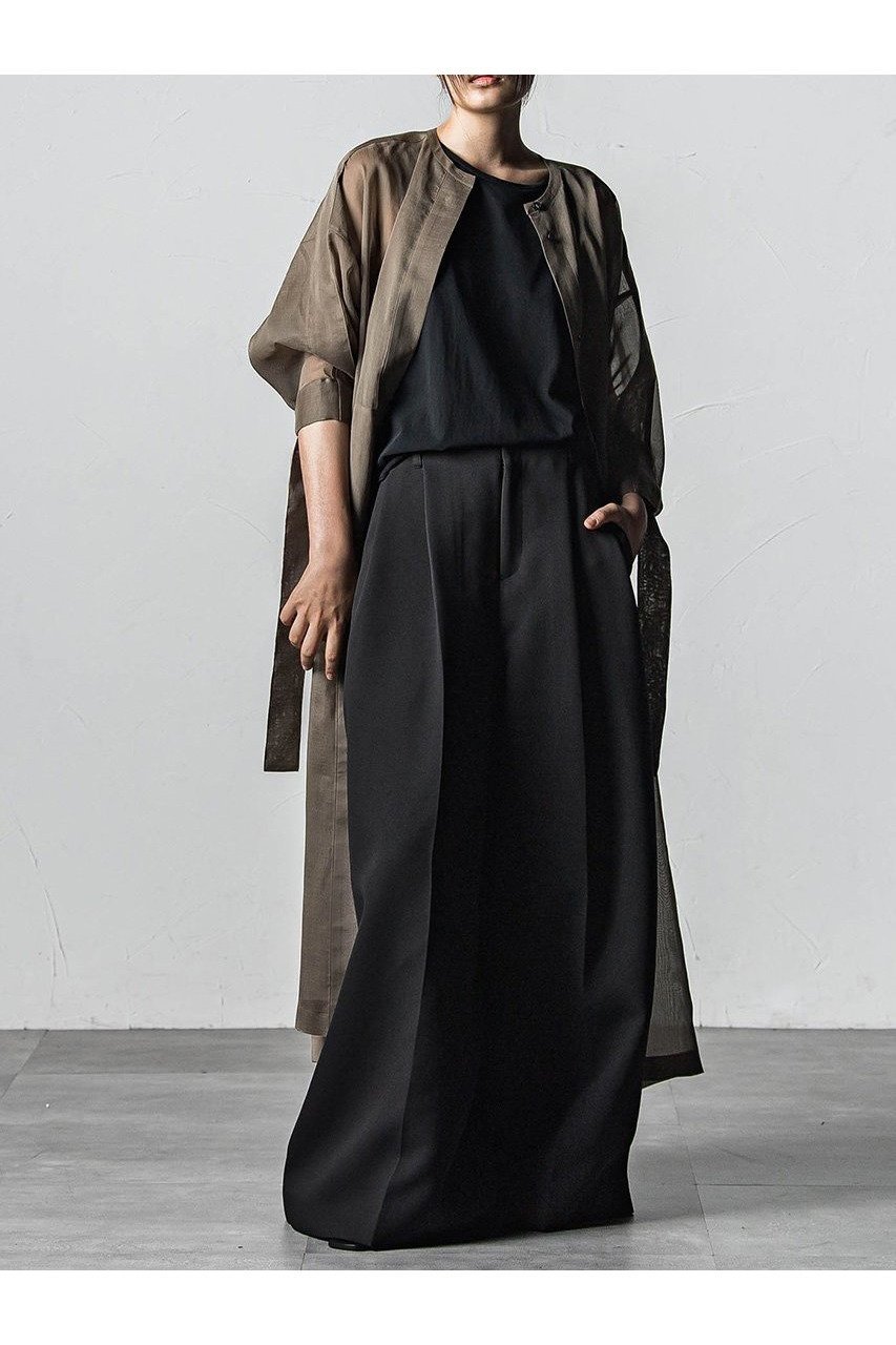 【エッセン ロートレアモン/ESSEN LAUTREAMONT】のポリエステルオーガンジーワンピース 人気、トレンドファッション・服の通販 founy(ファニー) 　ファッション　Fashion　レディースファッション　WOMEN　ワンピース　Dress　チュニック　Tunic　オーガンジー　Organdy　シンプル　Simple　チュニック　Tunic　ドレス　Dress　リボン　Ribbon　ロング　Long　夏　Summer　NEW・新作・新着・新入荷　New Arrivals　春　Spring　S/S・春夏　Ss・Spring/Summer　other-2|ID: prp329100004580289 ipo3291000000032451774