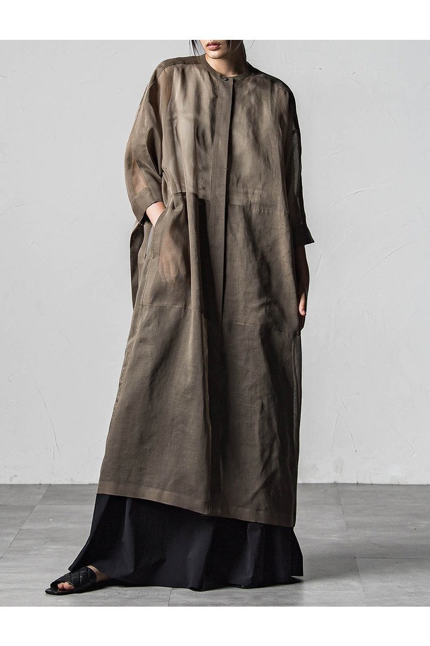 【エッセン ロートレアモン/ESSEN LAUTREAMONT】のポリエステルオーガンジーワンピース 人気、トレンドファッション・服の通販 founy(ファニー) 　ファッション　Fashion　レディースファッション　WOMEN　ワンピース　Dress　チュニック　Tunic　オーガンジー　Organdy　シンプル　Simple　チュニック　Tunic　ドレス　Dress　リボン　Ribbon　ロング　Long　夏　Summer　NEW・新作・新着・新入荷　New Arrivals　春　Spring　S/S・春夏　Ss・Spring/Summer　other-6|ID: prp329100004580289 ipo3291000000032451781