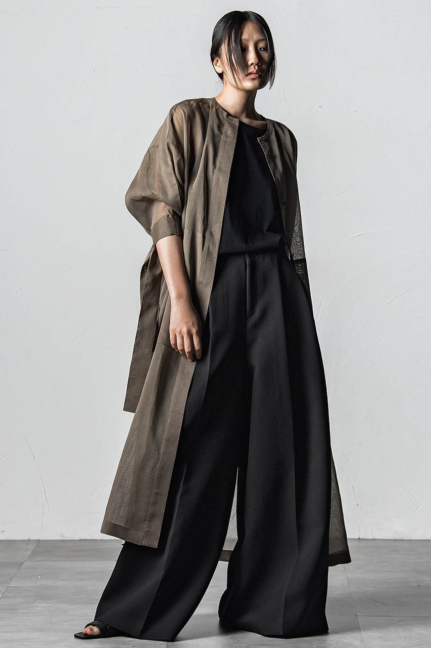 【エッセン ロートレアモン/ESSEN LAUTREAMONT】のポリエステルオーガンジーワンピース 人気、トレンドファッション・服の通販 founy(ファニー) 　ファッション　Fashion　レディースファッション　Fashion for Women　ワンピース　Dresses　チュニック　Tunic Tops & Dresses　オーガンジー　Organza Fabric　シンプル　Simple, Minimal　チュニック　Tunic, Long Top　ドレス　Dress, One-Piece　リボン　Ribbon, Bow　ロング　Long, Long-Length　夏　Summer　春　Spring　S/S・春夏　SS, Spring/Summer, Warm Season　other-8|ID: prp329100004580289 ipo3291000000033193618