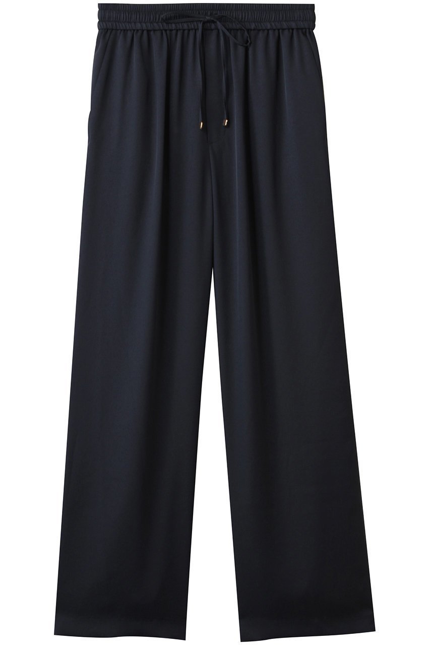 【ハウス オブ ロータス/HOUSE OF LOTUS】のサテンツイルイージーパンツ インテリア・キッズ・メンズ・レディースファッション・服の通販 founy(ファニー) 　ファッション　Fashion　レディースファッション　Fashion for Women　パンツ　Pants & Trousers　シルク　Silk, 100% Silk　シンプル　Simple, Minimal　ビンテージ　Vintage, Retro Style　エレガント 上品　Elegant　ネイビー|ID: prp329100004580292 ipo3291000000034952577