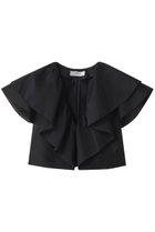 【アルアバイル/allureville】の【Loulou Willoughby】オーガンジーフリルジャケット ブラック|ID: prp329100004580331 ipo3291000000035931188