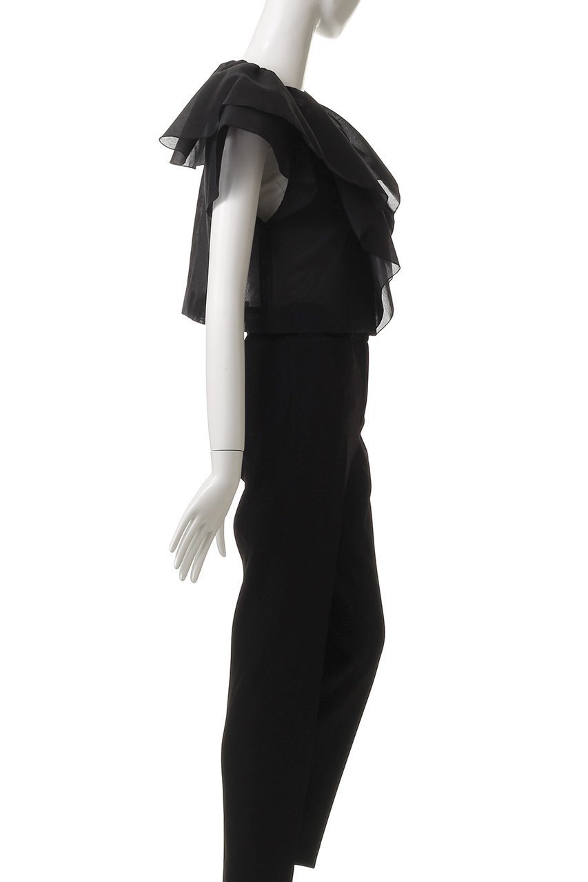 【アルアバイル/allureville】の【Loulou Willoughby】オーガンジーフリルジャケット 人気、トレンドファッション・服の通販 founy(ファニー) 　ファッション　Fashion　レディースファッション　Fashion for Women　アウター　Coat / Outerwear Collection　レディースジャケット・軽アウター　Jackets　おすすめ　Recommended / Our Picks　オーガンジー　Organza Fabric　コンパクト　Compact, Small Size　サロペット　Overalls, Salopette　シアー　Sheer, See-Through　ジャケット　Jacket, Outerwear　ノースリーブ　Sleeveless, No-Sleeve　フリル　Frill, Ruffle　other-3|ID: prp329100004580331 ipo3291000000035931190