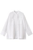 【アルアバイル/allureville】のダンガリーバンドカラーシャツ オフホワイト|ID: prp329100004580333 ipo3291000000032452142