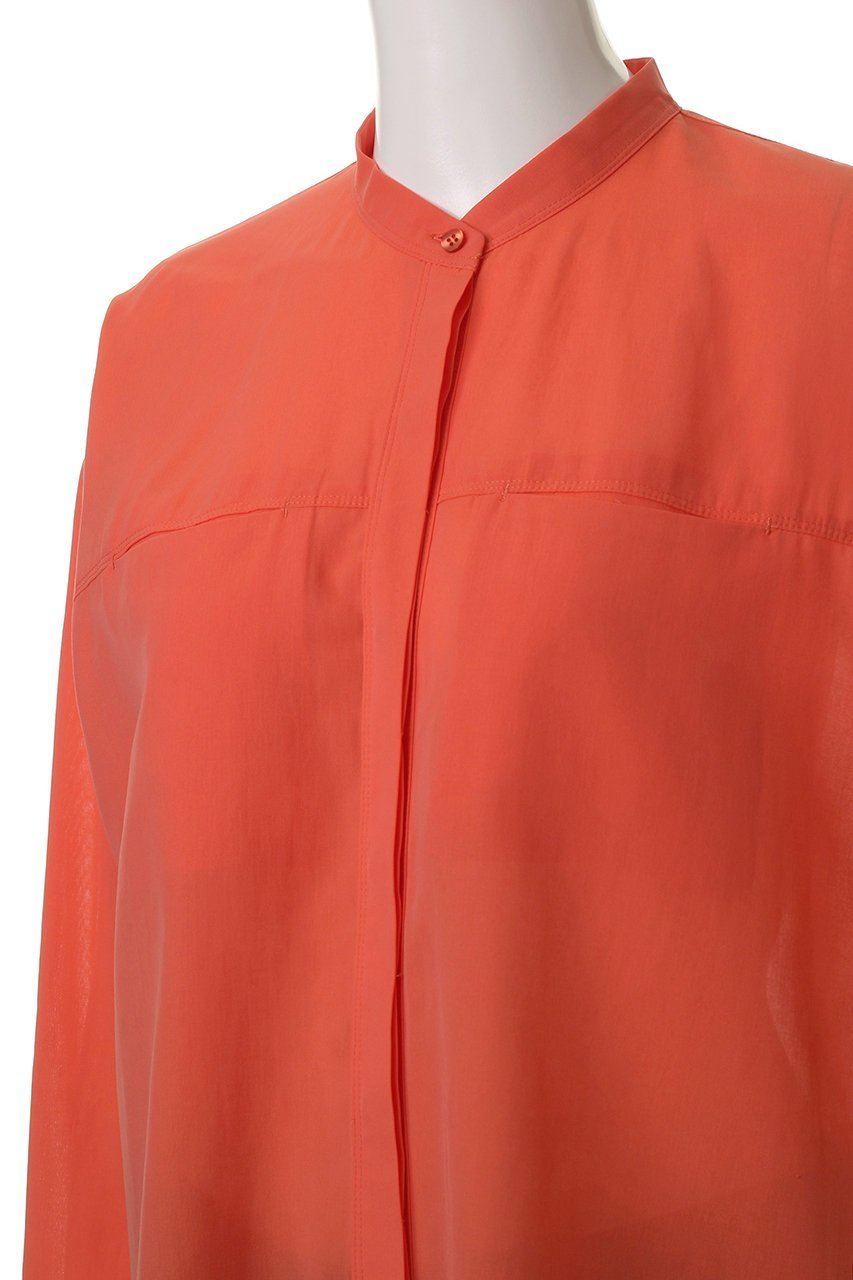 【アルアバイル/allureville】のダンガリーバンドカラーシャツ 人気、トレンドファッション・服の通販 founy(ファニー) 　ファッション　Fashion　レディースファッション　Fashion for Women　トップス・カットソー　Cut & Sew Tops　シャツ・ブラウス・オフィスカジュアル　Elegant Blouses & Button-Ups　2025年　2025　2025-2026秋冬・A/W　Autumn/Winter 2025–26 AW25–26　スリーブ　Sleeve, Long Sleeve / Short Sleeve　フロント　Front, Front Design　ロング　Long, Long-Length　A/W・秋冬　Autumn/Winter　other-5|ID: prp329100004580333 ipo3291000000032452148