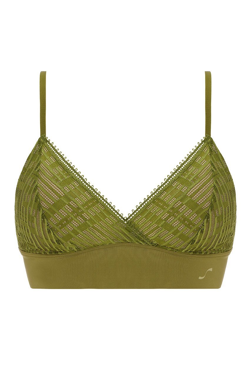 【エス バイ スロギー/S by sloggi】のブラレット sloggi S Seven Bralette JX インテリア・キッズ・メンズ・レディースファッション・服の通販 founy(ファニー) ファッション Fashion レディースファッション Fashion for Women 下着・ランジェリー Lingerie & Intimates その他ランジェリー・インナーアイテム Other Lingerie / Intimates アンダー Underwear Essentials スタイリッシュ Stylish, Fashionable トレンド Trend, Trending Now ブラジャー Bra, Lingerie ラップ Wrap, Wrap Design ランジェリー Lingerie, Intimate Wear レース Lace, Lace Fabric 軽量 Lightweight, Ultra Light フォレストグリーン|ID: prp329100004580337 ipo3291000000034886792