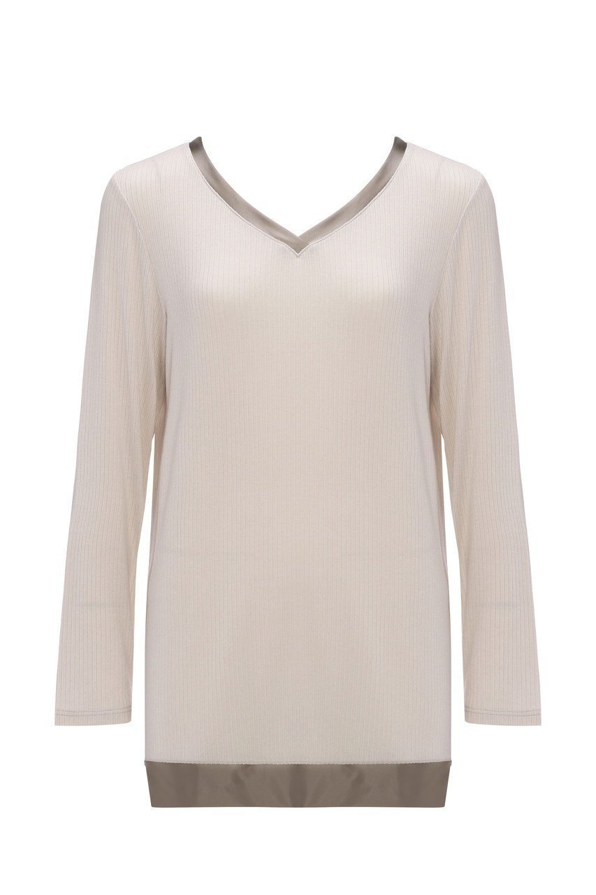 【エス バイ スロギー/S by sloggi】の8分袖インナートップ sloggi S Sundays Top(8)2 JX インテリア・キッズ・メンズ・レディースファッション・服の通販 founy(ファニー) 　ファッション　Fashion　レディースファッション　Fashion for Women　トップス・カットソー　Cut & Sew Tops　インナー　Innerwear　サテン　Satin, Glossy Fabric　スリット　Slit, Slit Detail　パジャマ　Pajamas, Sleepwear　リラックス　Relax, Relaxed Fit　エレガント 上品　Elegant　再入荷　Restock / Back in Stock　グリーゼ|ID: prp329100004580338 ipo3291000000034921138