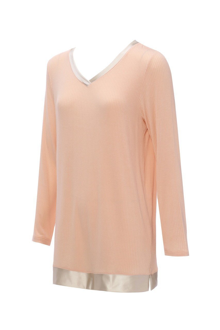 【エス バイ スロギー/S by sloggi】の8分袖インナートップ sloggi S Sundays Top(8)2 JX 人気、トレンドファッション・服の通販 founy(ファニー) 　ファッション　Fashion　レディースファッション　Fashion for Women　トップス・カットソー　Cut & Sew Tops　インナー　Innerwear　サテン　Satin, Glossy Fabric　スリット　Slit, Slit Detail　パジャマ　Pajamas, Sleepwear　リラックス　Relax, Relaxed Fit　エレガント 上品　Elegant　再入荷　Restock / Back in Stock　other-4|ID: prp329100004580338 ipo3291000000034921145