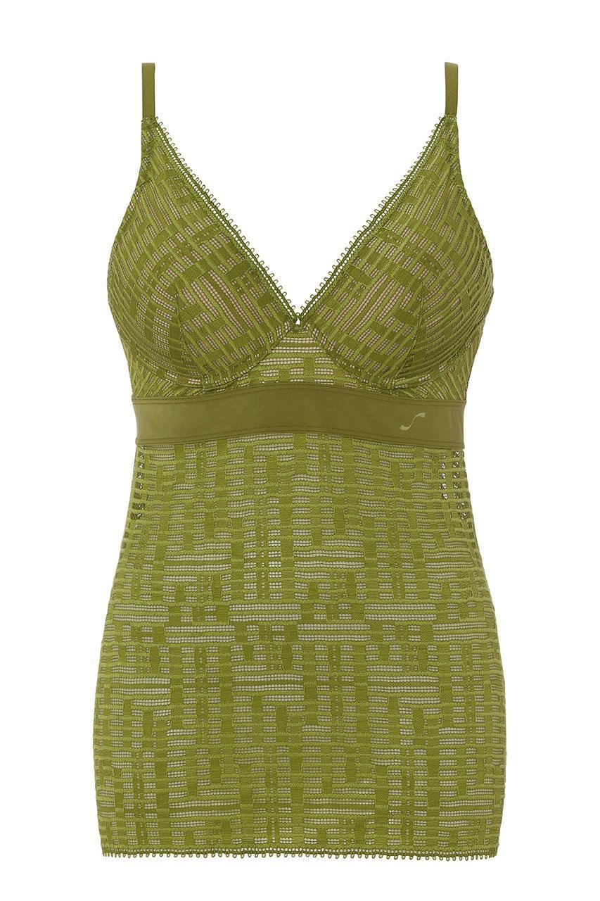 【エス バイ スロギー/S by sloggi】のキャミソール sloggi S Seven BV JX インテリア・キッズ・メンズ・レディースファッション・服の通販 founy(ファニー) 　ファッション　Fashion　レディースファッション　Fashion for Women　下着・ランジェリー　Lingerie & Intimates　その他ランジェリー・インナーアイテム　Other Lingerie / Intimates　インナー　Innerwear　キャミソール　Camisole, Spaghetti Strap Top　スタイリッシュ　Stylish, Fashionable　トレンド　Trend, Trending Now　フィット　Fit, Slim Fit　ラップ　Wrap, Wrap Design　ランジェリー　Lingerie, Intimate Wear　レース　Lace, Lace Fabric　ワイヤー　Wire, Wired Bra　フォレストグリーン|ID: prp329100004580340 ipo3291000000034886851