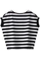 【スリー ドッツ/three dots】のコットンボートネックT 人気、トレンドファッション・服の通販 founy(ファニー) ファッション Fashion レディースファッション Fashion for Women トップス・カットソー Cut & Sew Tops シャツ・ブラウス・オフィスカジュアル Elegant Blouses & Button-Ups ロングTシャツ・Tシャツ Longline T-Shirts & Tees カットソー・ベーシックTシャツ Cut-and-Sewn Tops / Stretch Tees & Basics ショート Short, Short Length スリーブ Sleeve, Long Sleeve / Short Sleeve バランス Balance, Style Balance フレンチ French, French Style 定番 Standard, Basic Item thumbnail ホワイト/ブラック|ID: prp329100004580343 ipo3291000000032839865