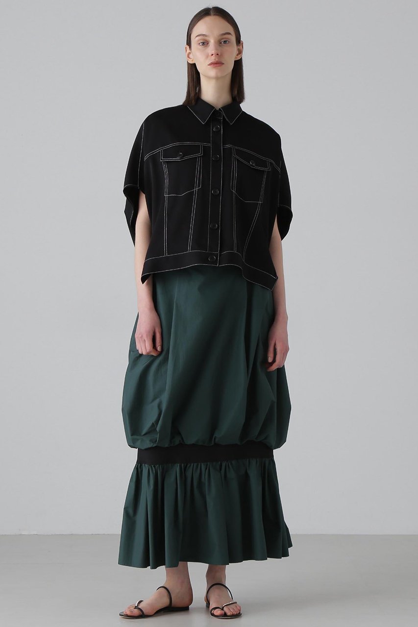 【アドーア/ADORE】のパウダータッチタフタスカート 人気、トレンドファッション・服の通販 founy(ファニー) 　ファッション　Fashion　レディースファッション　Fashion for Women　スカート　Skirts　ロングスカート　Long Skirts / Maxi & Midi Skirts　バルーン　Balloon, Balloon Silhouette　パウダー　Powder, Soft Tone　フレア　Flare, Flared　ミックス　Mix, Mixed Style　ロング　Long, Long-Length　エレガント 上品　Elegant　other-2|ID: prp329100004580349 ipo3291000000032843992