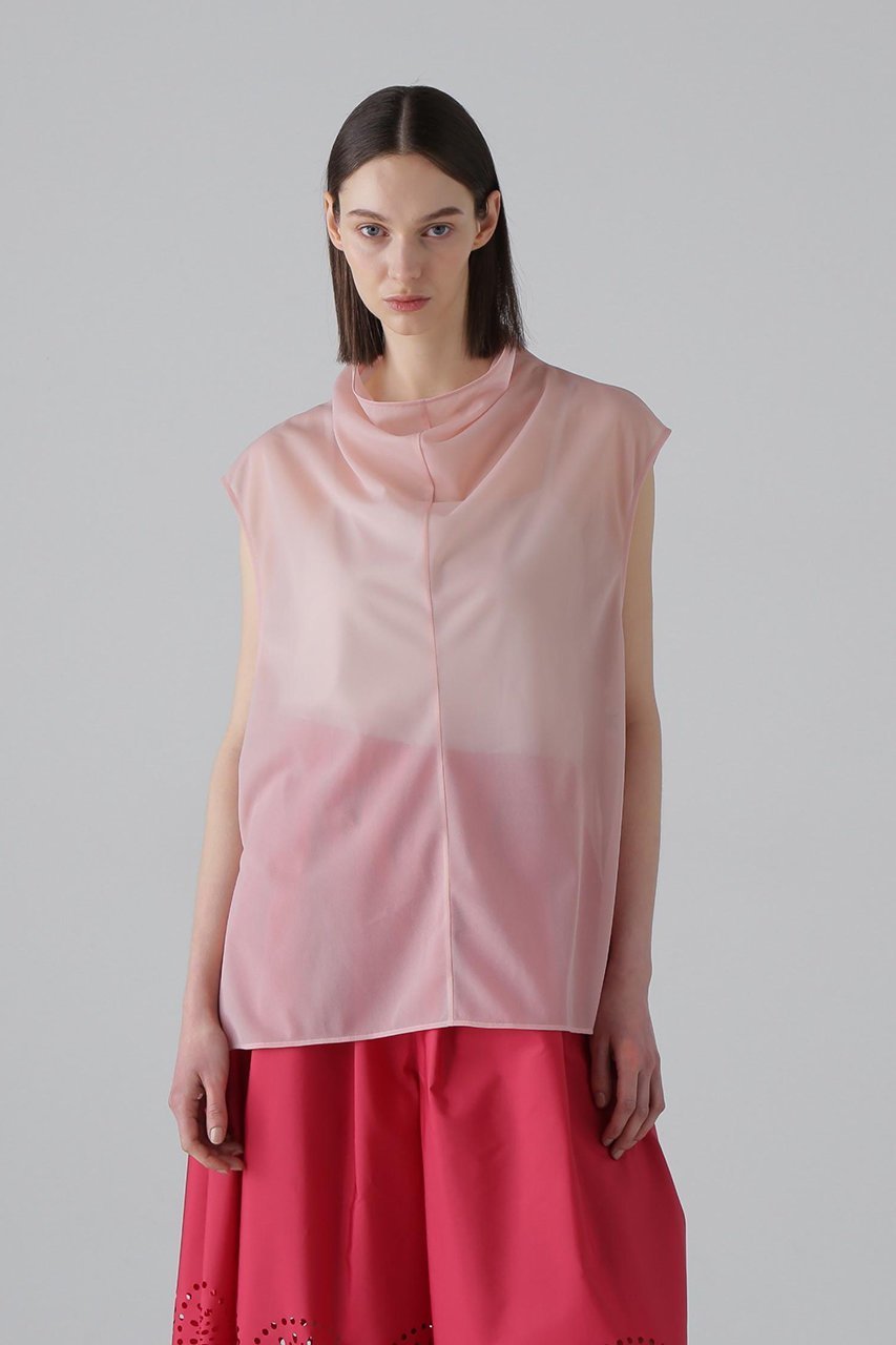 【アドーア/ADORE】のシアージャージーカットソー インテリア・キッズ・メンズ・レディースファッション・服の通販 founy(ファニー) 　ファッション　Fashion　レディースファッション　Fashion for Women　トップス・カットソー　Cut & Sew Tops　シャツ・ブラウス・オフィスカジュアル　Elegant Blouses & Button-Ups　ロングTシャツ・Tシャツ　Longline T-Shirts & Tees　カットソー・ベーシックTシャツ　Cut-and-Sewn Tops / Stretch Tees & Basics　インナー　Innerwear　ショート　Short, Short Length　ジャケット　Jacket, Outerwear　スリーブ　Sleeve, Long Sleeve / Short Sleeve　ハイネック　High Neck, Mock Neck　人気　Popular, Best Seller　今季　This Season, Current Season　再入荷　Restock / Back in Stock　ピンク|ID: prp329100004580350 ipo3291000000034988991