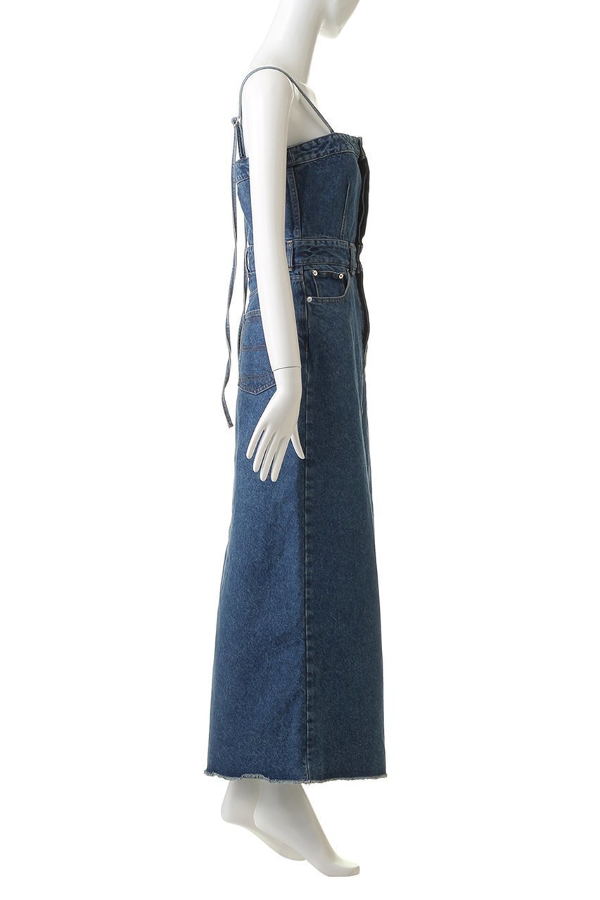 【メゾンスペシャル/MAISON SPECIAL】の2WAYデニムワンピース 人気、トレンドファッション・服の通販 founy(ファニー) 　ファッション　Fashion　レディースファッション　Ladies' Fashion Online　ワンピース　Dress　チュニック　Tunic　キャミワンピース　Cami Dress　シェイプ　Shape　スリット　Slit　センター　Center　チュニック　Tunic　デニム　Denim　人気　Popularity　マキシ　Maxi　ロング　Long　おすすめ　Recommend　other-3|ID: prp329100004580351 ipo3291000000032452415