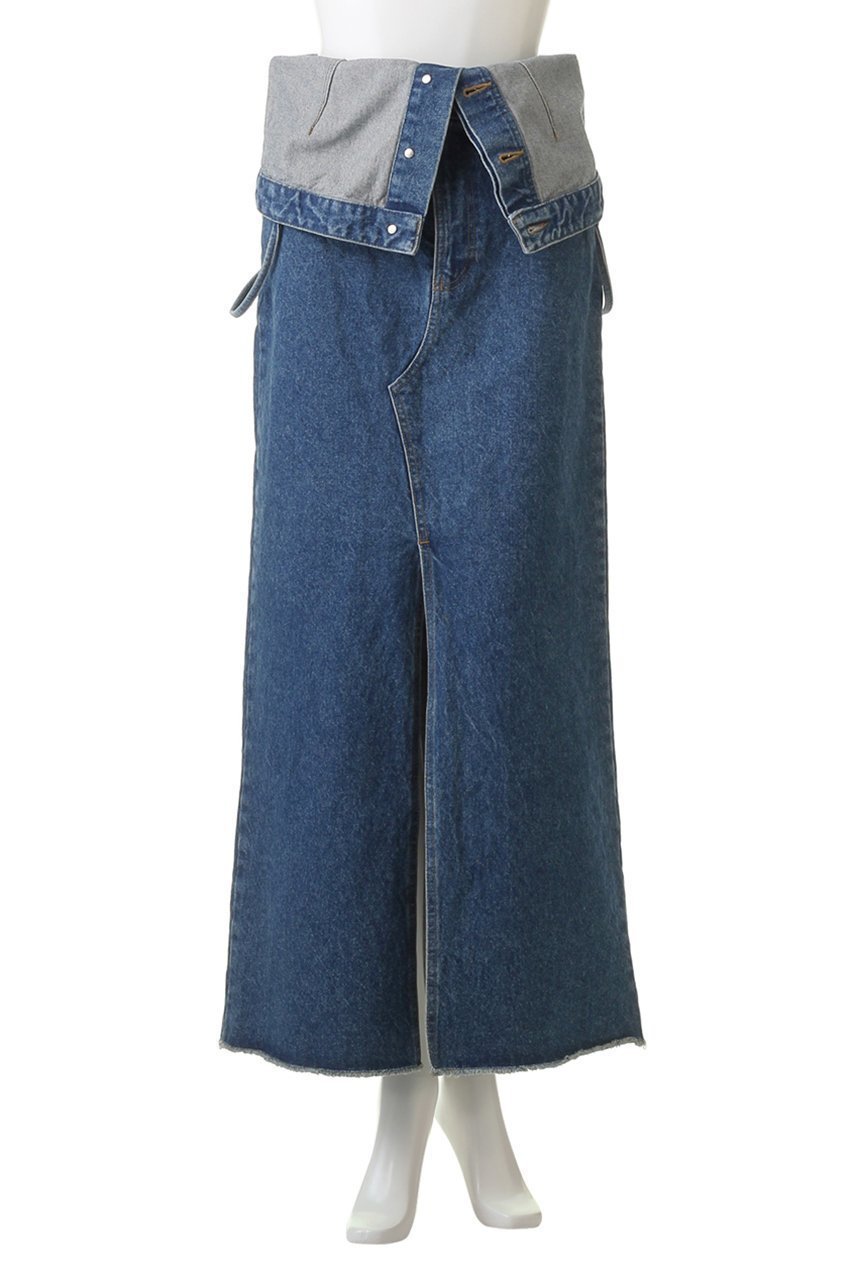 【メゾンスペシャル/MAISON SPECIAL】の2WAYデニムワンピース 人気、トレンドファッション・服の通販 founy(ファニー) 　ファッション　Fashion　レディースファッション　Ladies' Fashion Online　ワンピース　Dress　チュニック　Tunic　キャミワンピース　Cami Dress　シェイプ　Shape　スリット　Slit　センター　Center　チュニック　Tunic　デニム　Denim　人気　Popularity　マキシ　Maxi　ロング　Long　おすすめ　Recommend　other-6|ID: prp329100004580351 ipo3291000000032452418
