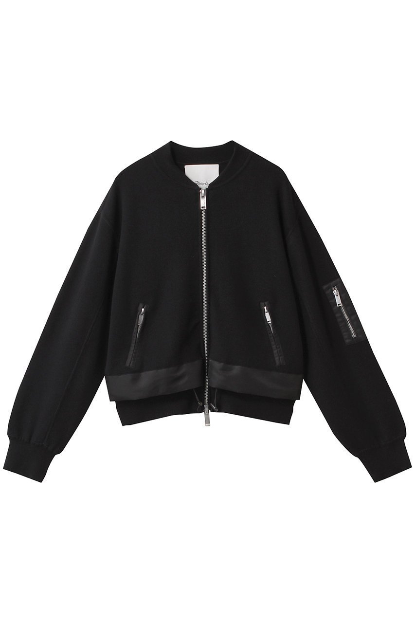 【スリーワン フィリップリム/3.1 Phillip Lim】のダブル レイヤード ボンバー ジャケット インテリア・キッズ・メンズ・レディースファッション・服の通販 founy(ファニー) 　ファッション　Fashion　レディースファッション　Ladies' Fashion Online　アウター　Coat Outerwear　ジャケット　Jackets　ブルゾン　Blouson/Jackets　2025年　2025　2025-2026秋冬・A/W　Aw/Autumn/Winter/Fw/Fall/2025-2026　ジャケット　Jacket　スタイリッシュ　Stylish　スリーブ　Sleeve　ダブル　Double　ブルゾン　Blouson　ロング　Long　A/W・秋冬　Aw・Autumn/Winter・Fw・Fall-Winter　ブラック|ID: prp329100004581680 ipo3291000000032464178