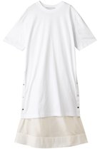 【スリーワン フィリップリム/3.1 Phillip Lim】のオーバーサイズTシャツ コンビ ドレス ホワイト|ID: prp329100004581681 ipo3291000000036081036