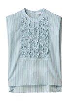 【ニアー ニッポン/near.nippon】のフリル スリーブレストップス サックス|ID: prp329100004581687 ipo3291000000035136128