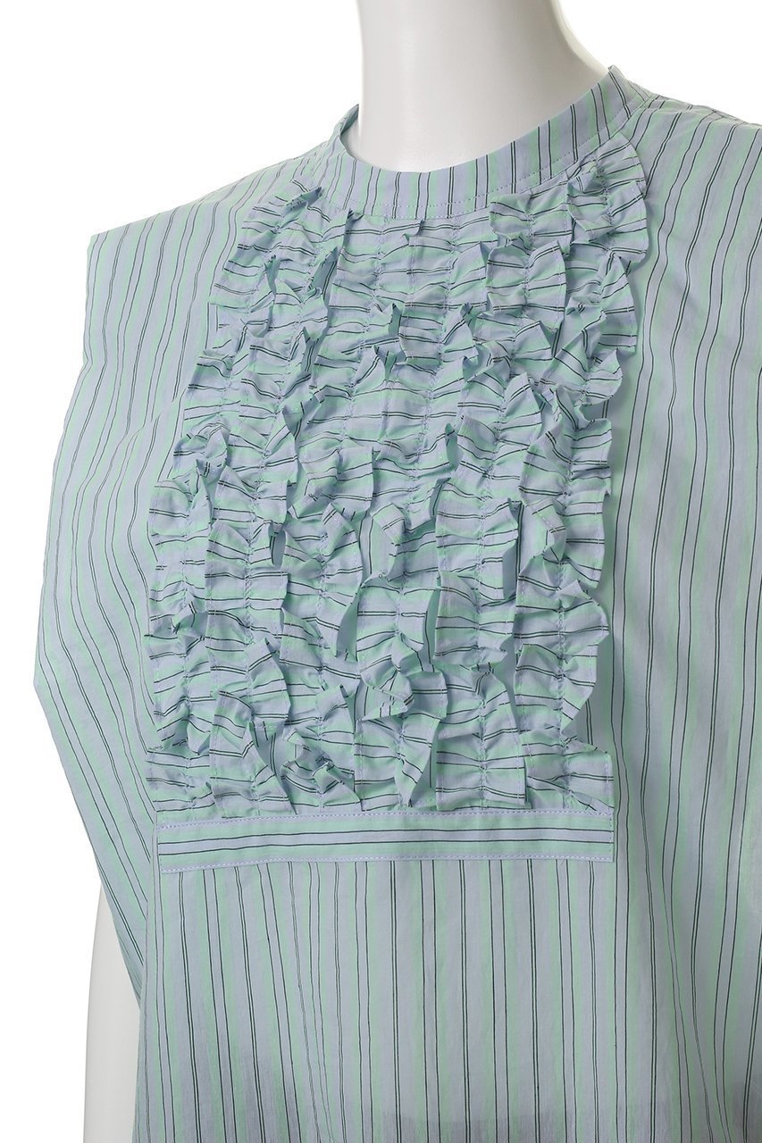 【ニアー ニッポン/near.nippon】のフリル スリーブレストップス 人気、トレンドファッション・服の通販 founy(ファニー) ファッション Fashion レディースファッション Fashion for Women トップス・カットソー Cut & Sew Tops キャミソール&ノースリーブ Camisoles & Sleeveless Tops シャツ・ブラウス・オフィスカジュアル Elegant Blouses & Button-Ups ジャケット Jacket, Outerwear デニム Denim, Jeans Material ノースリーブ Sleeveless, No-Sleeve フリル Frill, Ruffle フロント Front, Front Design ミックス Mix, Mixed Style other-5|ID: prp329100004581687 ipo3291000000035136135