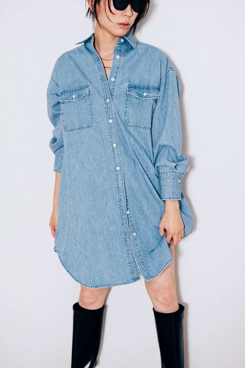 【ヘルシーデニム/Healthy Denim】のOnion シャツワンピース 人気、トレンドファッション・服の通販 founy(ファニー) 　ファッション　Fashion　レディースファッション　Ladies' Fashion Online　ワンピース　Dress　シャツワンピース　Shirt Dresses　チュニック　Tunic　2025年　2025　2025-2026秋冬・A/W　Aw/Autumn/Winter/Fw/Fall/2025-2026　インナー　Inner　チュニック　Tunic　ボトム　Bottom　ポケット　Pocket　ラウンド　Round　A/W・秋冬　Aw・Autumn/Winter・Fw・Fall-Winter　other-6|ID: prp329100004581690 ipo3291000000032464263