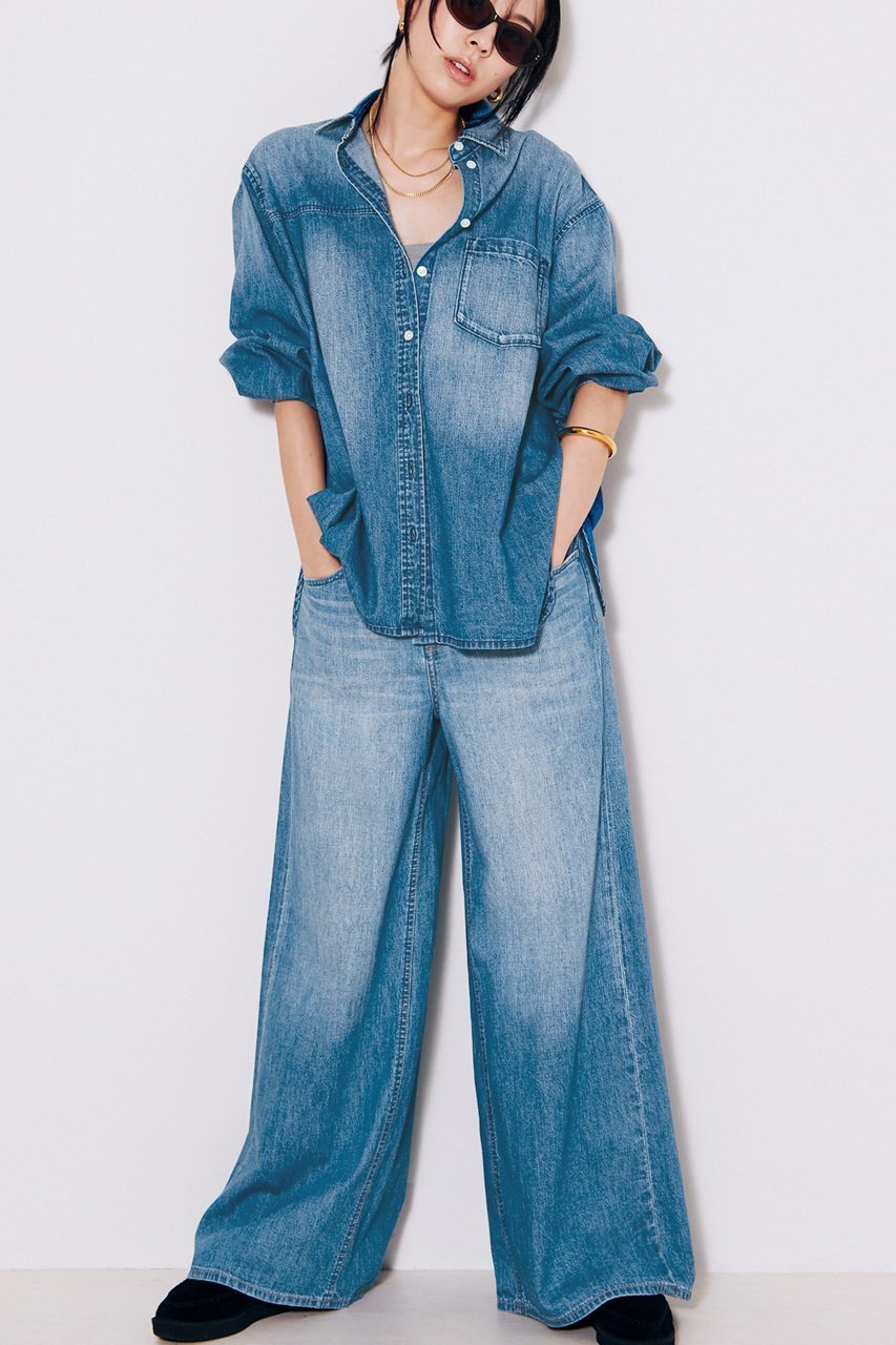 【ヘルシーデニム/Healthy Denim】のTomato ビッグシャツ 人気、トレンドファッション・服の通販 founy(ファニー) 　ファッション　Fashion　レディースファッション　Ladies' Fashion Online　トップス・カットソー　Tops/Tshirt　シャツ/ブラウス　Shirts/Blouses　2025年　2025　2025-2026秋冬・A/W　Aw/Autumn/Winter/Fw/Fall/2025-2026　ショルダー　Shoulder　スリーブ　Sleeve　デニム　Denim　ドロップ　Drop　バランス　Balance　ビッグ　Big　リラックス　Relax　ルーズ　Loose　ロング　Long　A/W・秋冬　Aw・Autumn/Winter・Fw・Fall-Winter　other-6|ID: prp329100004581691 ipo3291000000032464270