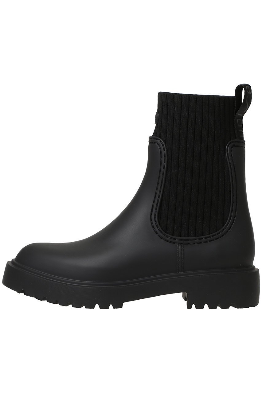 【エスメラルダ/Esmeralda】の【UNISA】【レイン対応】軽量サイドニットブーツ インテリア・キッズ・メンズ・レディースファッション・服の通販 founy(ファニー) 　ファッション　Fashion　レディースファッション　Fashion for Women　ショート　Short, Short Length　レイン　Rain, Rainproof　軽量　Lightweight, Ultra Light　ブラック|ID: prp329100004581692 ipo3291000000036178983