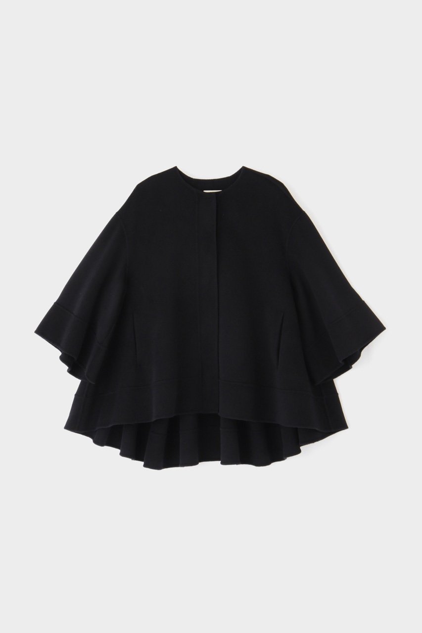 【ル フィル/LE PHIL】のピュアカシミアフレアコート インテリア・キッズ・メンズ・レディースファッション・服の通販 founy(ファニー) 　ファッション　Fashion　レディースファッション　Ladies' Fashion Online　アウター　Coat Outerwear　コート　Coats　カシミヤ　Cashmere　ショート　Short　バランス　Balance　フェミニン　Feminine　ボトム　Bottom　リバーシブル　Reversible　ロング　Long　ワイド　Wide　ブラック|ID: prp329100004581697 ipo3291000000032464324