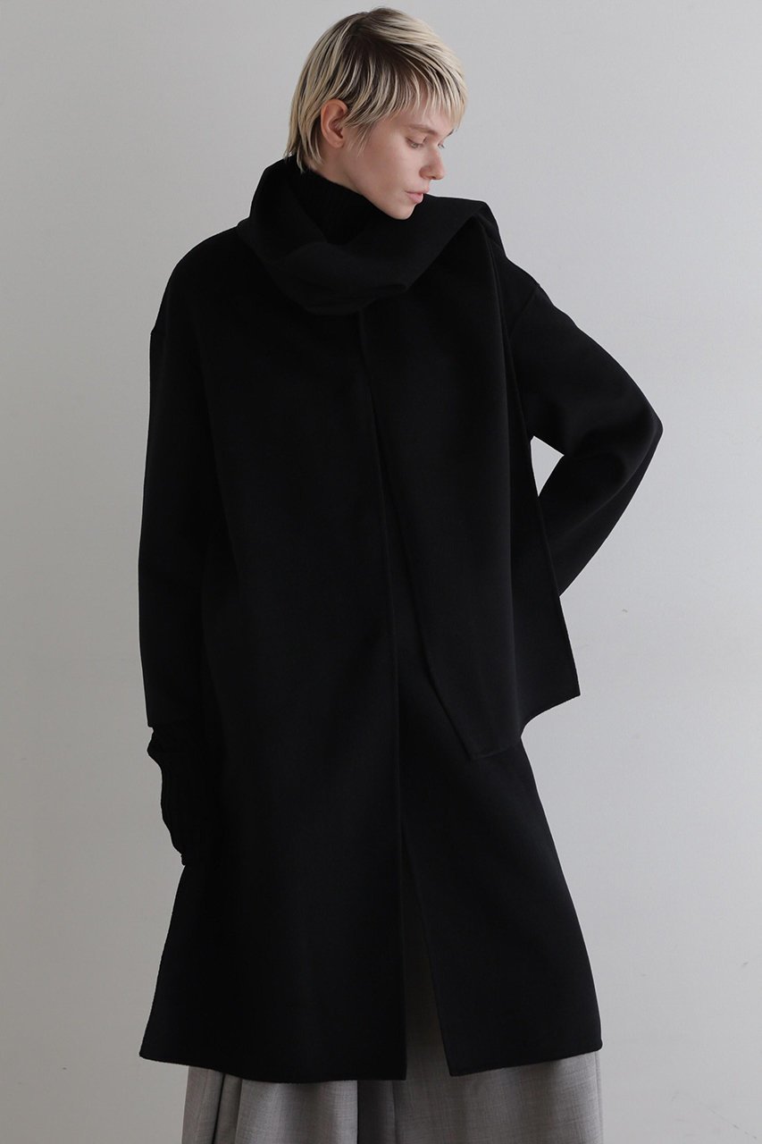 【ル フィル/LE PHIL】のピュアカシミアストール付コート インテリア・キッズ・メンズ・レディースファッション・服の通販 founy(ファニー) 　ファッション　Fashion　レディースファッション　Ladies' Fashion Online　アウター　Coat Outerwear　コート　Coats　カシミヤ　Cashmere　ショルダー　Shoulder　シンプル　Simple　スタンダード　Standard　ストール　Stall　フォルム　Form　ベーシック　Basic　マキシ　Maxi　リバーシブル　Reversible　ロング　Long　エレガント 上品　Elegant　ブラック|ID: prp329100004581699 ipo3291000000032536075