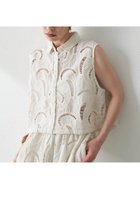 【ウィムガゼット/Whim Gazette】のエンブロイダリーフレンチスリーブシャツ 人気、トレンドファッション・服の通販 founy(ファニー) ファッション Fashion レディースファッション WOMEN トップス・カットソー Tops/Tshirt シャツ/ブラウス Shirts/Blouses インド India コンパクト Compact ショート Short スリーブ Sleeve デニム Denim バランス Balance メッシュ Mesh モダン Modern レース Race ワイド Wide 夏 Summer NEW・新作・新着・新入荷 New Arrivals 透かし Watermark thumbnail ホワイト|ID: prp329100004581707 ipo3291000000032464397