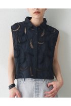 【ウィムガゼット/Whim Gazette】のエンブロイダリーフレンチスリーブシャツ 人気、トレンドファッション・服の通販 founy(ファニー) ファッション Fashion レディースファッション WOMEN トップス・カットソー Tops/Tshirt シャツ/ブラウス Shirts/Blouses インド India コンパクト Compact ショート Short スリーブ Sleeve デニム Denim バランス Balance メッシュ Mesh モダン Modern レース Race ワイド Wide 夏 Summer NEW・新作・新着・新入荷 New Arrivals 透かし Watermark thumbnail ブラック|ID: prp329100004581707 ipo3291000000032464398
