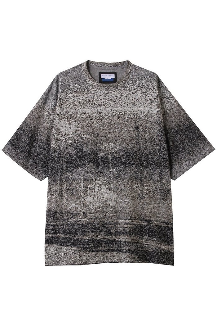 【メゾンスペシャル/MAISON SPECIAL】の【UNISEX】フォトJQニットTシャツ-Nature インテリア・キッズ・メンズ・レディースファッション・服の通販 founy(ファニー) https://founy.com/ ファッション Fashion レディースファッション Fashion for Women トップス・カットソー Cut & Sew Tops ニット Knit Tops & Sweaters シャツ・ブラウス・オフィスカジュアル Elegant Blouses & Button-Ups ロングTシャツ・Tシャツ Longline T-Shirts & Tees カジュアルプルオーバー・ニットトップス Pullovers & Knit Tops / Casual Pullovers ユニセックス Unisex, Genderless ジャカード／ジャガード Jacquard, Woven Pattern スリーブ Sleeve, Long Sleeve / Short Sleeve ハーフ Half, Half-Length |ID: prp329100004581711 ipo3291000000032464439