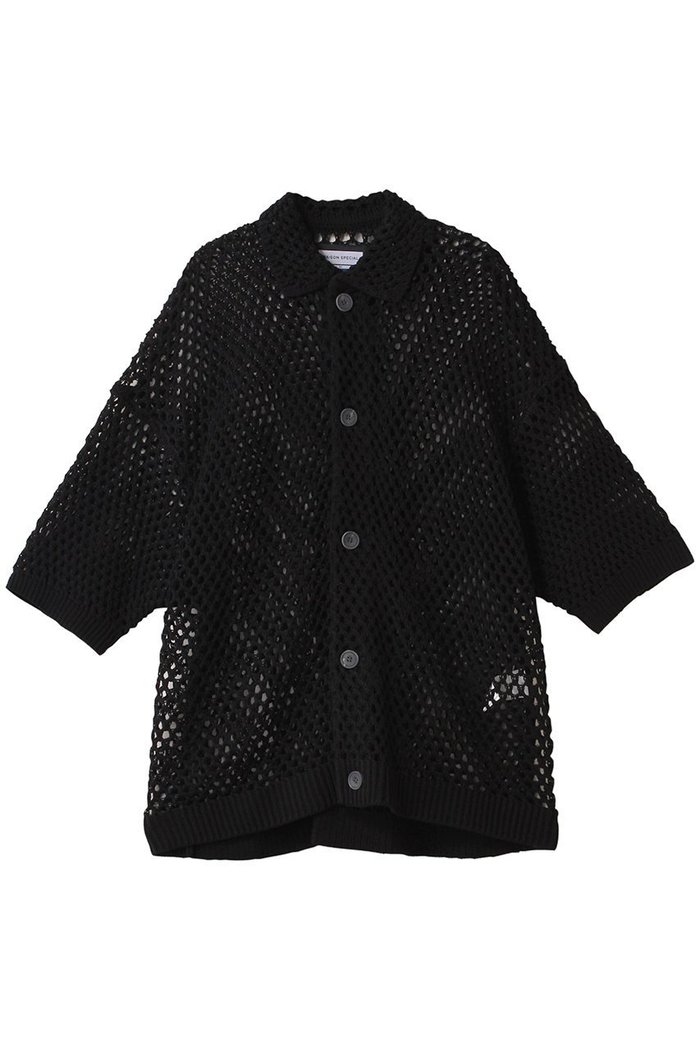【メゾンスペシャル/MAISON SPECIAL】の【UNISEX】クロシェ風半袖ニットシャツ インテリア・キッズ・メンズ・レディースファッション・服の通販 founy(ファニー) https://founy.com/ ファッション Fashion レディースファッション Ladies' Fashion Online トップス・カットソー Tops/Tshirt ニット Knit Tops シャツ/ブラウス Shirts/Blouses ユニセックス Unisex インナー Inner クロシェ Crochet ショート Short スリーブ Sleeve ハーフ Half 半袖 Short Sleeve NEW・新作・新着・新入荷 New Arrivals |ID: prp329100004581714 ipo3291000000032464458