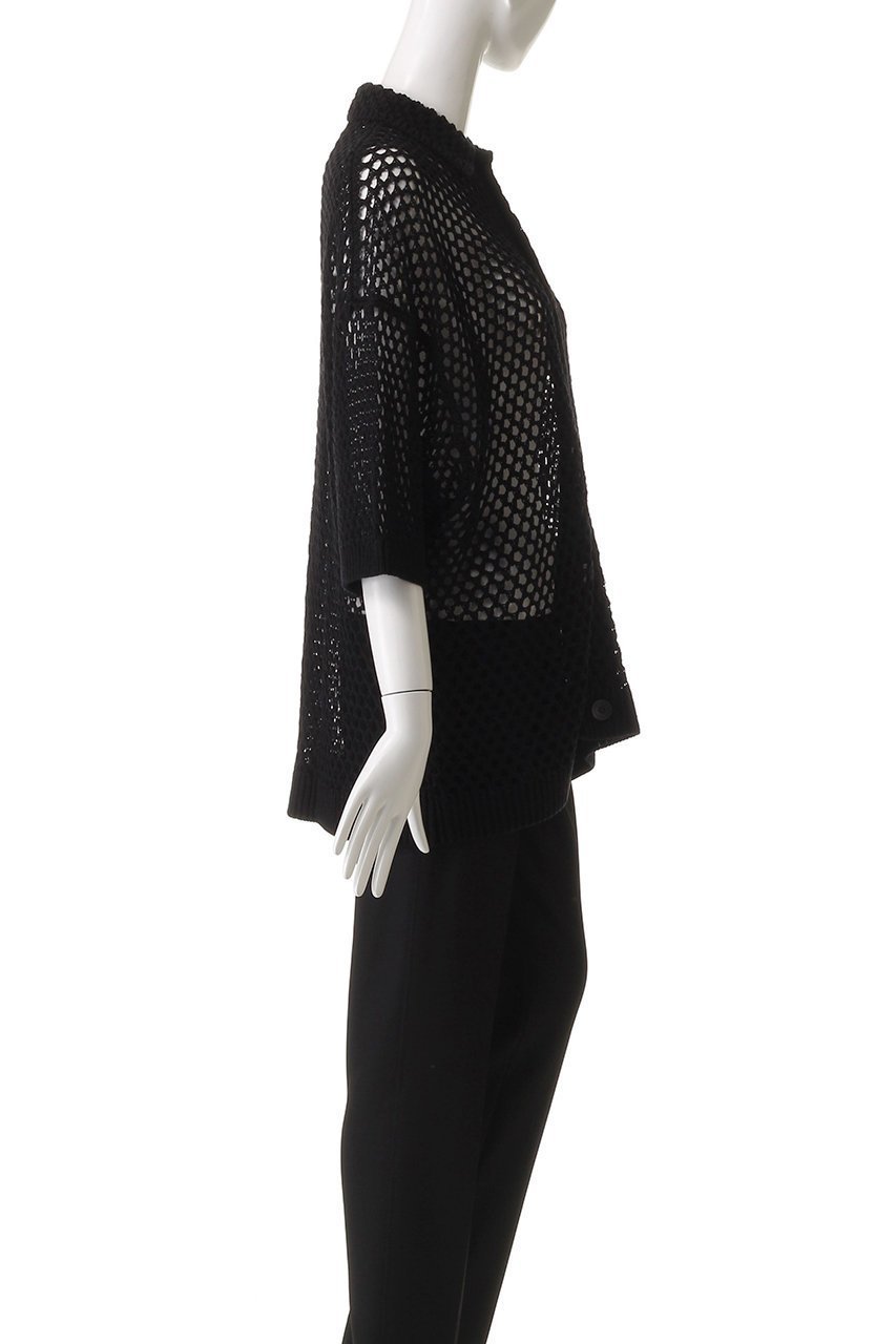 【メゾンスペシャル/MAISON SPECIAL】の【UNISEX】クロシェ風半袖ニットシャツ 人気、トレンドファッション・服の通販 founy(ファニー) 　ファッション　Fashion　レディースファッション　Ladies' Fashion Online　トップス・カットソー　Tops/Tshirt　ニット　Knit Tops　シャツ/ブラウス　Shirts/Blouses　ユニセックス　Unisex　インナー　Inner　クロシェ　Crochet　ショート　Short　スリーブ　Sleeve　ハーフ　Half　半袖　Short Sleeve　other-3|ID: prp329100004581714 ipo3291000000032464462