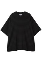 【メゾンスペシャル/MAISON SPECIAL】の【UNISEX】ラメボーダーシアー半袖ニット BLK(ブラック)|ID: prp329100004581716 ipo3291000000032464469