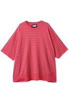 【メゾンスペシャル/MAISON SPECIAL】の【UNISEX】ラメボーダーシアー半袖ニット PNK(ピンク)|ID: prp329100004581716 ipo3291000000032464470