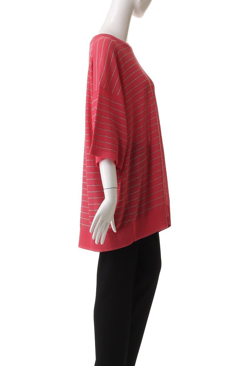 【メゾンスペシャル/MAISON SPECIAL】の【UNISEX】ラメボーダーシアー半袖ニット 人気、トレンドファッション・服の通販 founy(ファニー) 　ファッション　Fashion　レディースファッション　Fashion for Women　トップス・カットソー　Cut & Sew Tops　ニット　Knit Tops & Sweaters　カジュアルプルオーバー・ニットトップス　Pullovers & Knit Tops / Casual Pullovers　ユニセックス　Unisex, Genderless　スリーブ　Sleeve, Long Sleeve / Short Sleeve　ハーフ　Half, Half-Length　ボーダー　Border, Stripe　半袖　Short Sleeve, Half Sleeve　定番　Standard, Basic Item　other-3|ID: prp329100004581716 ipo3291000000032464472
