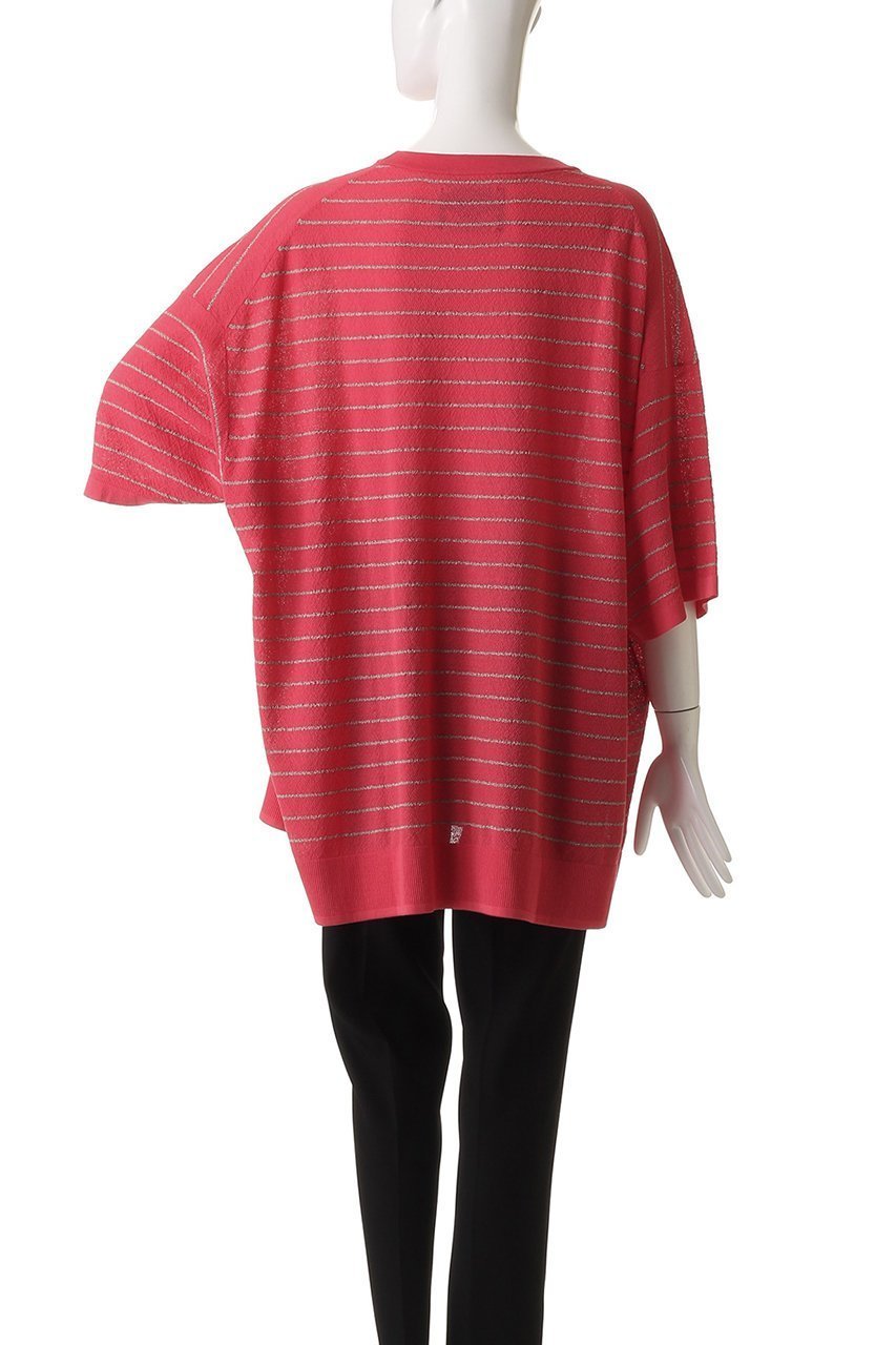 【メゾンスペシャル/MAISON SPECIAL】の【UNISEX】ラメボーダーシアー半袖ニット 人気、トレンドファッション・服の通販 founy(ファニー) 　ファッション　Fashion　レディースファッション　Fashion for Women　トップス・カットソー　Cut & Sew Tops　ニット　Knit Tops & Sweaters　カジュアルプルオーバー・ニットトップス　Pullovers & Knit Tops / Casual Pullovers　ユニセックス　Unisex, Genderless　スリーブ　Sleeve, Long Sleeve / Short Sleeve　ハーフ　Half, Half-Length　ボーダー　Border, Stripe　半袖　Short Sleeve, Half Sleeve　定番　Standard, Basic Item　other-4|ID: prp329100004581716 ipo3291000000032464474