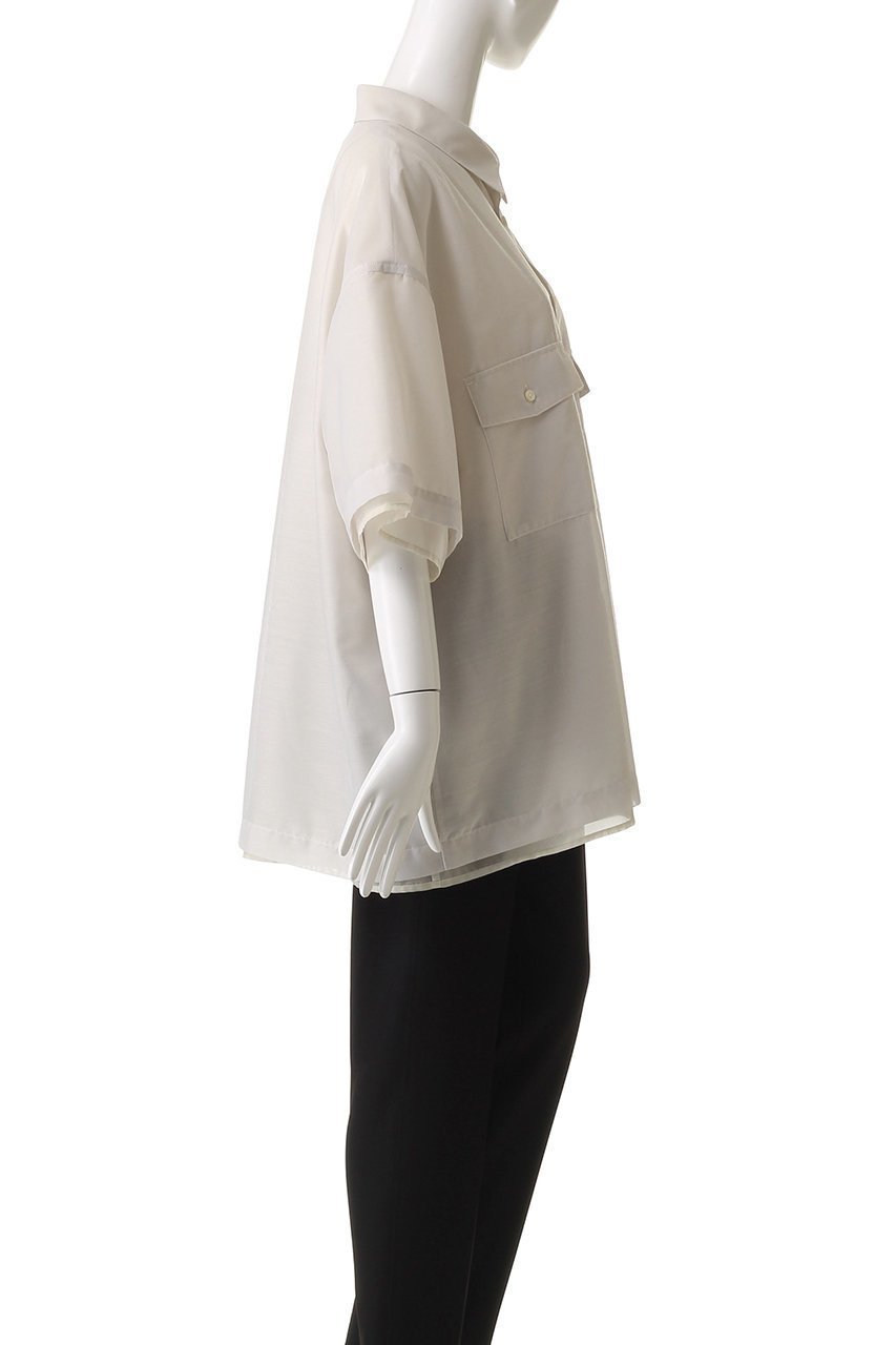 【メゾンスペシャル/MAISON SPECIAL】の【UNISEX】半袖レイヤードシアーシャツ 人気、トレンドファッション・服の通販 founy(ファニー) 　ファッション　Fashion　レディースファッション　Fashion for Women　トップス・カットソー　Cut & Sew Tops　シャツ・ブラウス・オフィスカジュアル　Elegant Blouses & Button-Ups　ユニセックス　Unisex, Genderless　ショート　Short, Short Length　シンプル　Simple, Minimal　スリーブ　Sleeve, Long Sleeve / Short Sleeve　ハーフ　Half, Half-Length　半袖　Short Sleeve, Half Sleeve　other-3|ID: prp329100004581720 ipo3291000000032464496