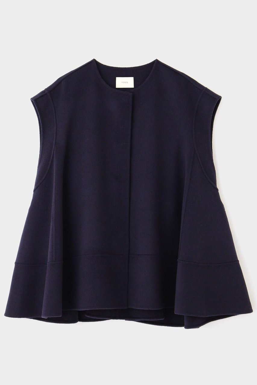 【ル フィル/LE PHIL】のピュアカシミアフレアジレ 人気、トレンドファッション・服の通販 founy(ファニー) 　ファッション　Fashion　レディースファッション　Fashion for Women　アウター　Coat / Outerwear Collection　レディースジャケット・軽アウター　Jackets　なめらか　Smooth, Silky Texture　インナー　Innerwear　ジャケット　Jacket, Outerwear　スタンダード　Standard, Basic　ノースリーブ　Sleeveless, No-Sleeve　フォルム　Silhouette, Form　フレア　Flare, Flared　リュクス　Luxury, Elegant, High-End, Chic　other-2|ID: prp329100004581725 ipo3291000000036550401