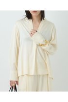 【カオス/Chaos】のモーラスタンドスキッパーブラウス 人気、トレンドファッション・服の通販 founy(ファニー) ファッション Fashion レディースファッション WOMEN トップス・カットソー Tops/Tshirt シャツ/ブラウス Shirts/Blouses おすすめ Recommend サテン Satin シルク Silk スキッパー Skipper ストレッチ Stretch ストレート Straight スリーブ Sleeve ドロップ Drop バランス Balance ロング Long エレガント 上品 Elegant 定番 Standard NEW・新作・新着・新入荷 New Arrivals 洗える Washable thumbnail アイボリー|ID: prp329100004581726 ipo3291000000032464532