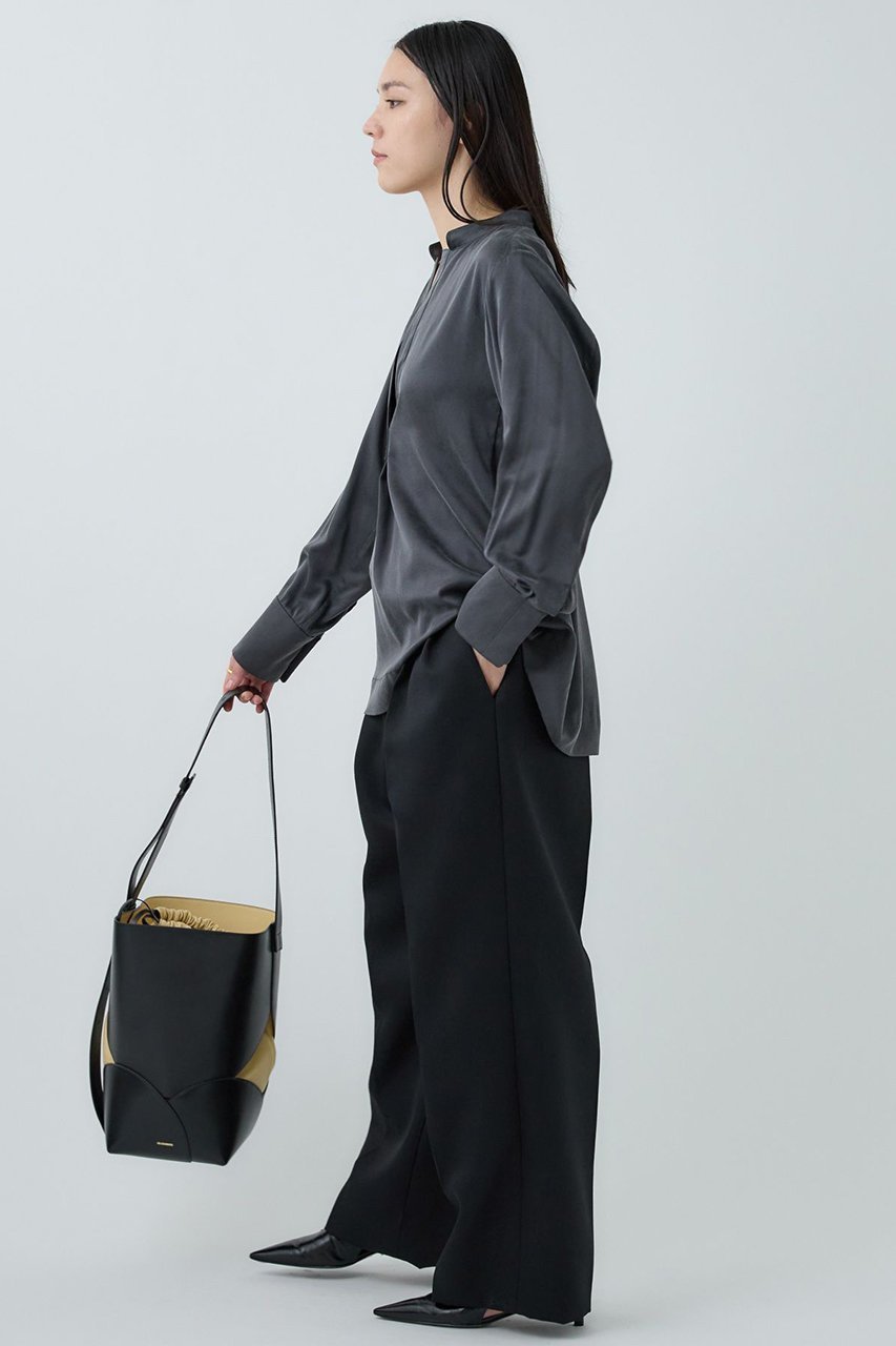 【カオス/Chaos】のモーラスタンドスキッパーブラウス 人気、トレンドファッション・服の通販 founy(ファニー) ファッション Fashion レディースファッション Fashion for Women トップス・カットソー Cut & Sew Tops シャツ・ブラウス・オフィスカジュアル Elegant Blouses & Button-Ups おすすめ Recommended / Our Picks サテン Satin, Glossy Fabric シルク Silk, 100% Silk スキッパー Skipper, Open Collar ストレッチ Stretch, Stretchy Fabric ストレート Straight, Straight Cut スリーブ Sleeve, Long Sleeve / Short Sleeve ドロップ Drop Shoulder, Dropped Style バランス Balance, Style Balance ロング Long, Long-Length エレガント 上品 Elegant 定番 Standard, Basic Item 洗える Machine Washable other-4|ID: prp329100004581726 ipo3291000000036344081