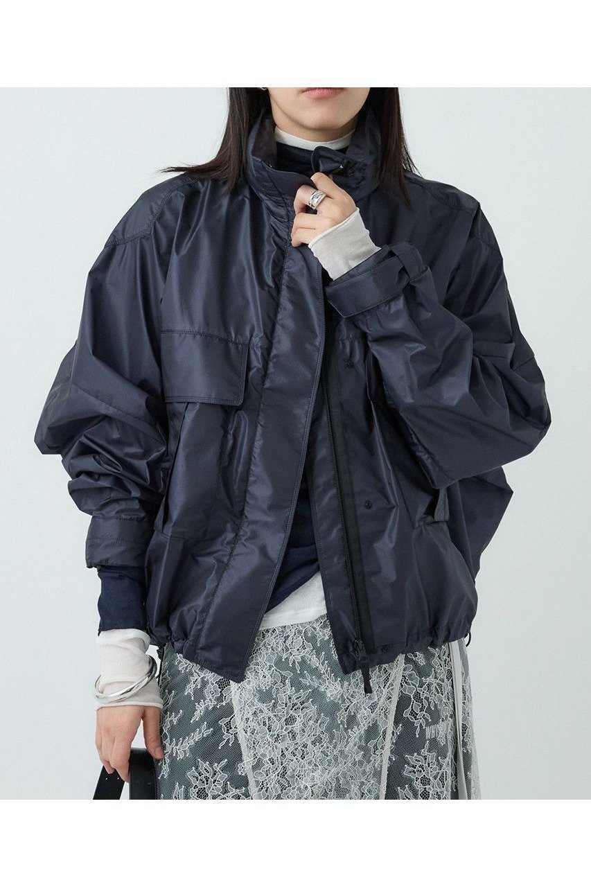 【カオス/Chaos】のショートエアーパックブルゾン インテリア・キッズ・メンズ・レディースファッション・服の通販 founy(ファニー) 　ファッション　Fashion　レディースファッション　WOMEN　アウター　Coat Outerwear　ジャケット　Jackets　ブルゾン　Blouson/Jackets　ジャケット　Jacket　スタンド　Stand　パターン　Pattern　ブルゾン　Blouson　メッシュ　Mesh　NEW・新作・新着・新入荷　New Arrivals　軽量　Lightweight　ネイビー|ID: prp329100004581727 ipo3291000000032464548