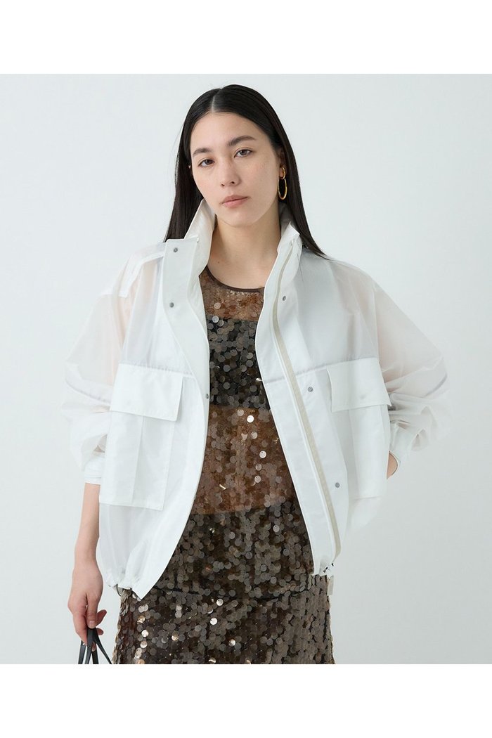 【カオス/Chaos】のショートエアーパックブルゾン インテリア・キッズ・メンズ・レディースファッション・服の通販 founy(ファニー) https://founy.com/ ファッション Fashion レディースファッション Fashion for Women アウター Coat / Outerwear Collection レディースジャケット・軽アウター Jackets ブルゾンジャケット・スポーティアウター Blouson Jackets ジャケット Jacket, Outerwear スタンド Stand Collar, Upright Stand パターン Pattern, Design Print ブルゾン Blouson, Bomber Jacket メッシュ Mesh, Net Fabric 軽量 Lightweight, Ultra Light |ID: prp329100004581727 ipo3291000000035661553