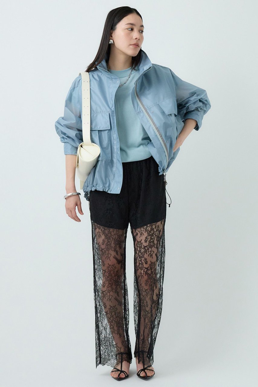 【カオス/Chaos】のショートエアーパックブルゾン インテリア・キッズ・メンズ・レディースファッション・服の通販 founy(ファニー) 　ファッション　Fashion　レディースファッション　Fashion for Women　アウター　Coat / Outerwear Collection　レディースジャケット・軽アウター　Jackets　ブルゾンジャケット・スポーティアウター　Blouson Jackets　ジャケット　Jacket, Outerwear　スタンド　Stand Collar, Upright Stand　パターン　Pattern, Design Print　ブルゾン　Blouson, Bomber Jacket　メッシュ　Mesh, Net Fabric　軽量　Lightweight, Ultra Light　サックス|ID: prp329100004581727 ipo3291000000035661557