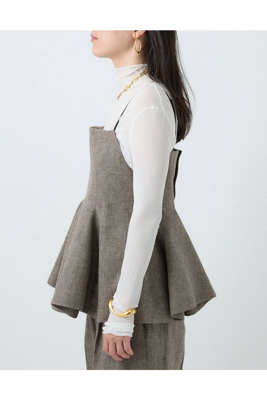 【カオス/Chaos】のファームノームベスト 人気、トレンドファッション・服の通販 founy(ファニー) 　ファッション　Fashion　レディースファッション　WOMEN　アウター　Coat Outerwear　ジャケット　Jackets　ジャケット　Jacket　デニム　Denim　フォルム　Form　ベスト　Vest　リネン　Linen　NEW・新作・新着・新入荷　New Arrivals　other-6|ID: prp329100004581730 ipo3291000000032464582