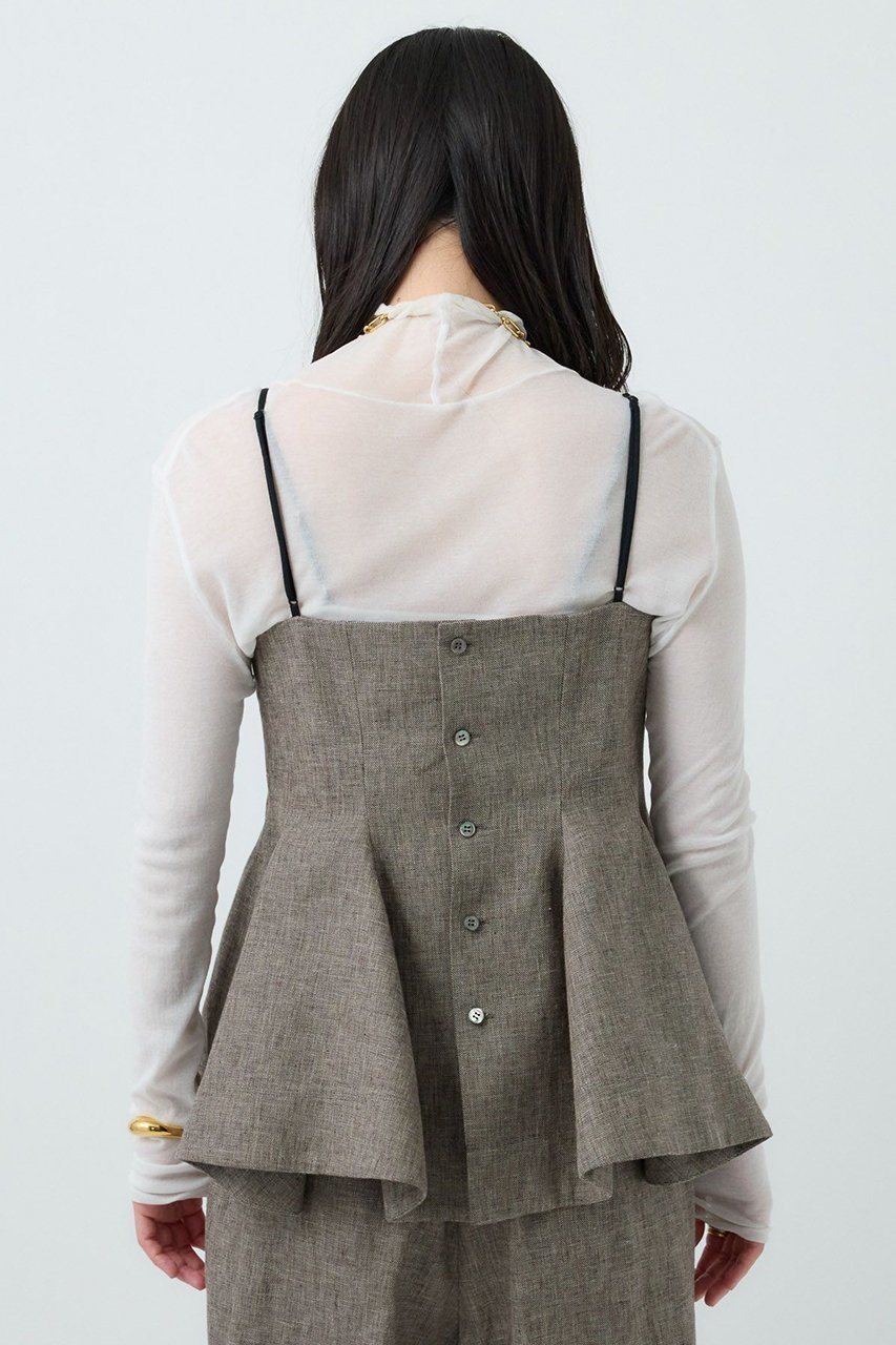 【カオス/Chaos】のファームノームベスト 人気、トレンドファッション・服の通販 founy(ファニー) 　ファッション　Fashion　レディースファッション　WOMEN　アウター　Coat Outerwear　ジャケット　Jackets　ジャケット　Jacket　デニム　Denim　フォルム　Form　ベスト　Vest　リネン　Linen　NEW・新作・新着・新入荷　New Arrivals　other-7|ID: prp329100004581730 ipo3291000000032464583