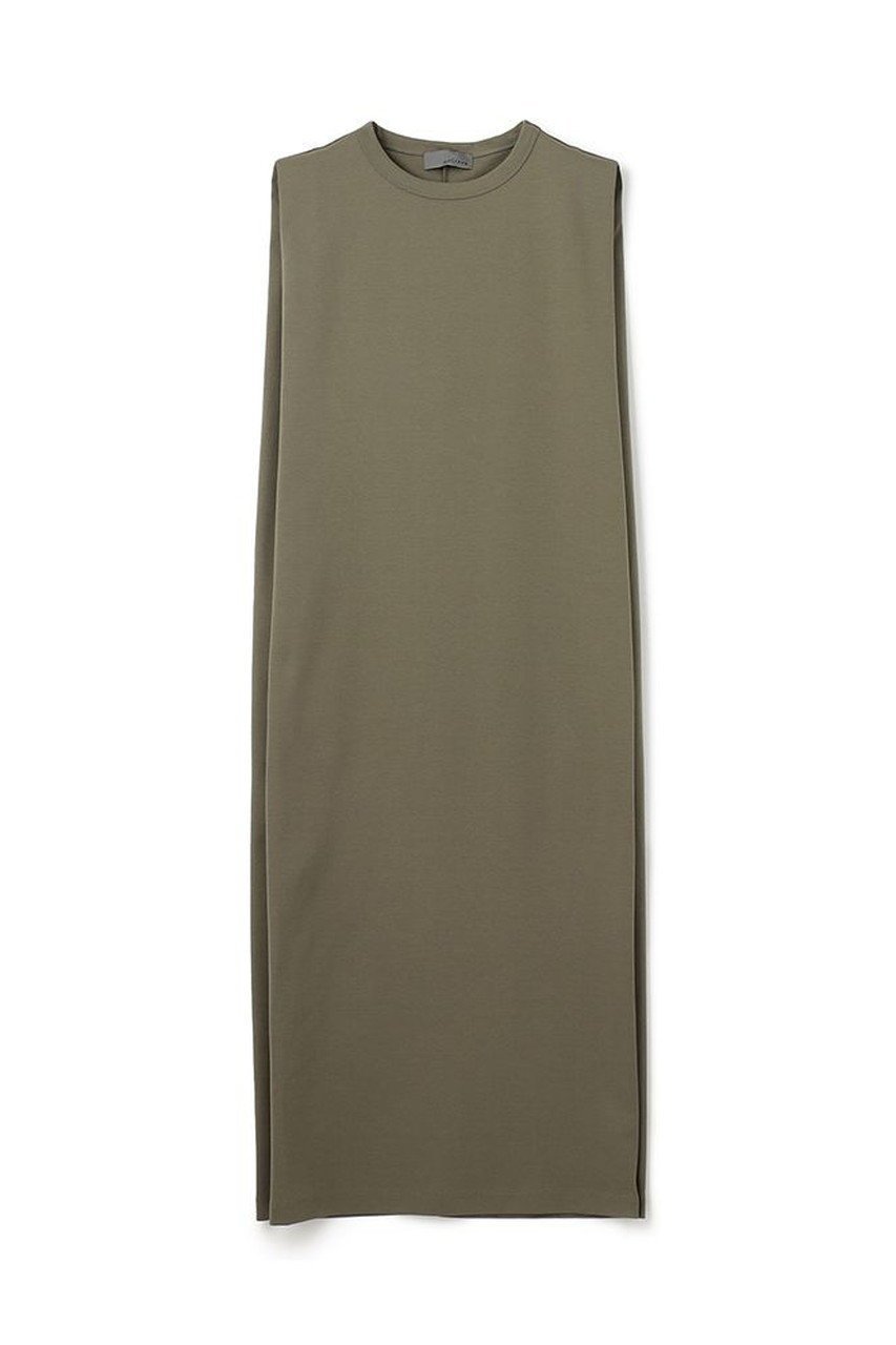 【アンクレイヴ/uncrave】のダブルフェイスジャージー ワンピース インテリア・キッズ・メンズ・レディースファッション・服の通販 founy(ファニー) 　ファッション　Fashion　レディースファッション　Ladies' Fashion Online　ワンピース　Dress　チュニック　Tunic　ショルダー　Shoulder　シルケット　Mercerization　チュニック　Tunic　ノースリーブ　No Sleeve　ロング　Long　再入荷　Restock/Back In Stock/Re Arrival　定番　Standard　カーキ|ID: prp329100004581731 ipo3291000000032464590