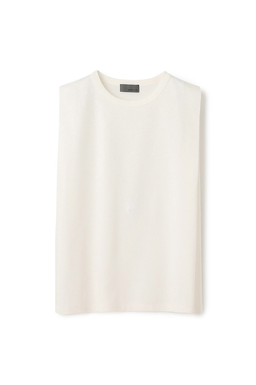 【アンクレイヴ/uncrave】のダブルフェイスジャージー ノースリーブカットソー 人気、トレンドファッション・服の通販 founy(ファニー) 　ファッション　Fashion　レディースファッション　Ladies' Fashion Online　トップス・カットソー　Tops/Tshirt　キャミソール / ノースリーブ　No Sleeves　シャツ/ブラウス　Shirts/Blouses　ロング / Tシャツ　T-Shirts　カットソー　Cut and Sewn　カットソー　Cut And Sew　キャミソール　Camisole　ショルダー　Shoulder　シルケット　Mercerization　タンク　Tank　ダブル　Double　ノースリーブ　No Sleeve　フェイス　Face　再入荷　Restock/Back In Stock/Re Arrival　定番　Standard　 other-1|ID: prp329100004581732 ipo3291000000032464598
