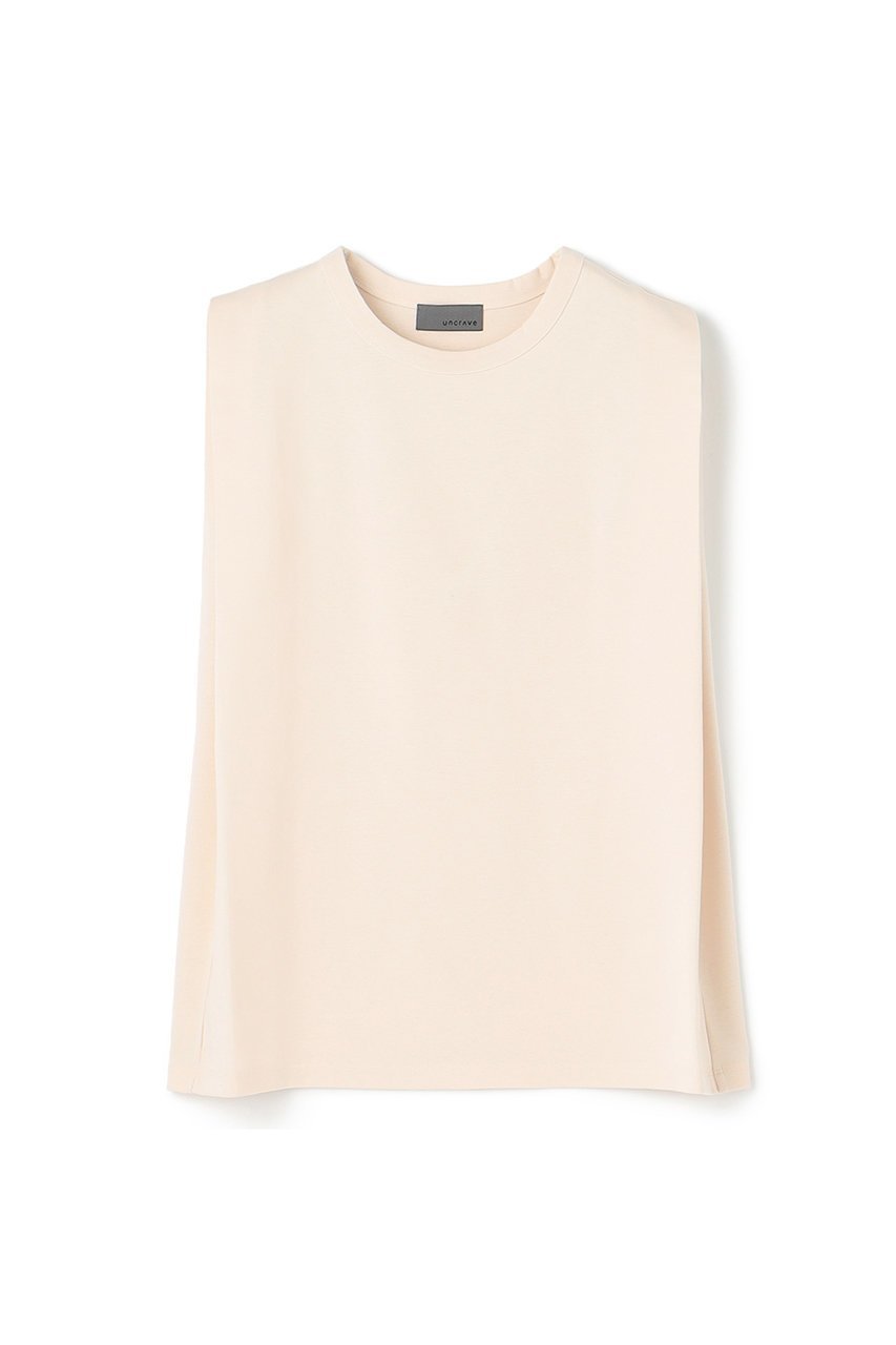 【アンクレイヴ/uncrave】のダブルフェイスジャージー ノースリーブカットソー インテリア・キッズ・メンズ・レディースファッション・服の通販 founy(ファニー) 　ファッション　Fashion　レディースファッション　Ladies' Fashion Online　トップス・カットソー　Tops/Tshirt　キャミソール / ノースリーブ　No Sleeves　シャツ/ブラウス　Shirts/Blouses　ロング / Tシャツ　T-Shirts　カットソー　Cut and Sewn　カットソー　Cut And Sew　キャミソール　Camisole　ショルダー　Shoulder　シルケット　Mercerization　タンク　Tank　ダブル　Double　ノースリーブ　No Sleeve　フェイス　Face　再入荷　Restock/Back In Stock/Re Arrival　定番　Standard　エクリュ|ID: prp329100004581732 ipo3291000000032464602