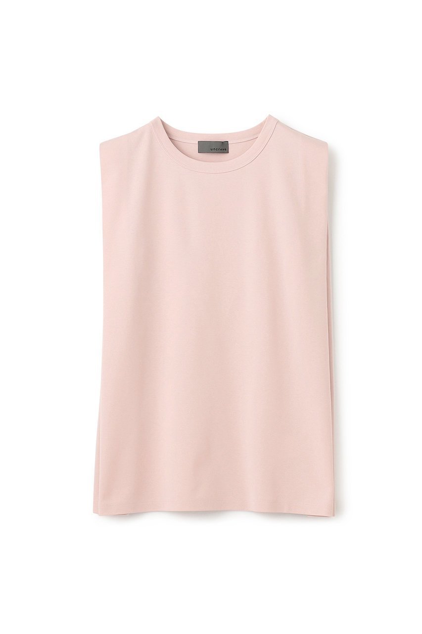 【アンクレイヴ/uncrave】のダブルフェイスジャージー ノースリーブカットソー インテリア・キッズ・メンズ・レディースファッション・服の通販 founy(ファニー) 　ファッション　Fashion　レディースファッション　Ladies' Fashion Online　トップス・カットソー　Tops/Tshirt　キャミソール / ノースリーブ　No Sleeves　シャツ/ブラウス　Shirts/Blouses　ロング / Tシャツ　T-Shirts　カットソー　Cut and Sewn　カットソー　Cut And Sew　キャミソール　Camisole　ショルダー　Shoulder　シルケット　Mercerization　タンク　Tank　ダブル　Double　ノースリーブ　No Sleeve　フェイス　Face　再入荷　Restock/Back In Stock/Re Arrival　定番　Standard　ピンク|ID: prp329100004581732 ipo3291000000032464604