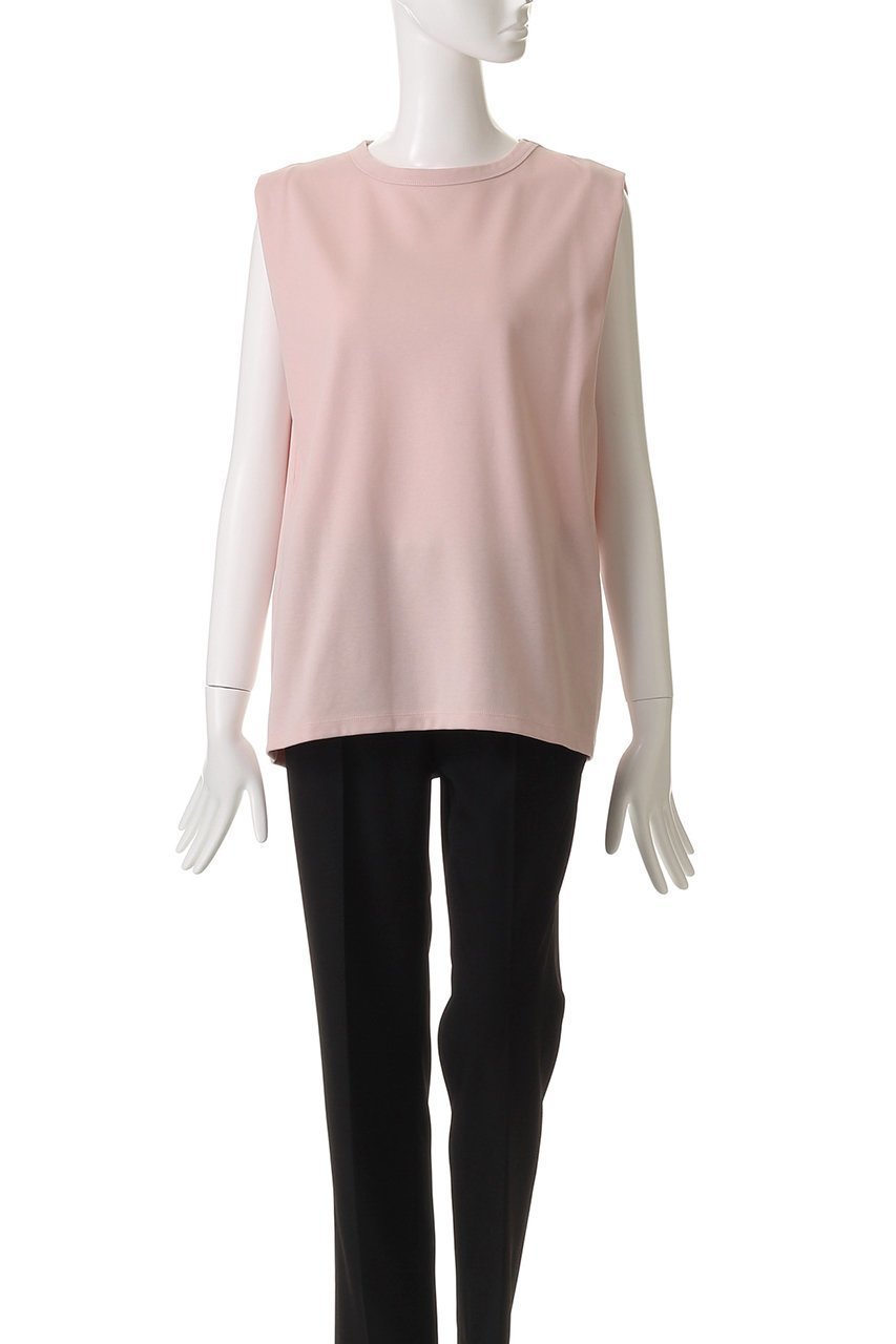 【アンクレイヴ/uncrave】のダブルフェイスジャージー ノースリーブカットソー 人気、トレンドファッション・服の通販 founy(ファニー) 　ファッション　Fashion　レディースファッション　Fashion for Women　トップス・カットソー　Cut & Sew Tops　キャミソール&ノースリーブ　Camisoles & Sleeveless Tops　シャツ・ブラウス・オフィスカジュアル　Elegant Blouses & Button-Ups　ロングTシャツ・Tシャツ　Longline T-Shirts & Tees　カットソー・ベーシックTシャツ　Cut-and-Sewn Tops / Stretch Tees & Basics　カットソー　Cut and Sewn Top　キャミソール　Camisole, Spaghetti Strap Top　ショルダー　Shoulder, Shoulder Strap　シルケット　Silket, Silky Cotton　タンク　Tank Top, Sleeveless Top　ダブル　Double, Double-Breasted　ノースリーブ　Sleeveless, No-Sleeve　フェイス　Face, Facial Design　再入荷　Restock / Back in Stock　定番　Standard, Basic Item　other-5|ID: prp329100004581732 ipo3291000000032536091
