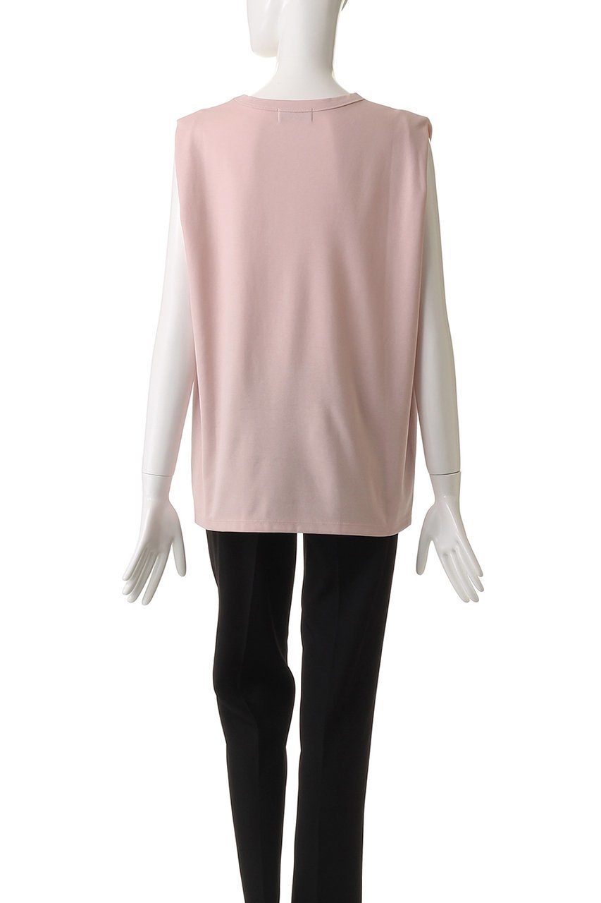 【アンクレイヴ/uncrave】のダブルフェイスジャージー ノースリーブカットソー 人気、トレンドファッション・服の通販 founy(ファニー) 　ファッション　Fashion　レディースファッション　Fashion for Women　トップス・カットソー　Cut & Sew Tops　キャミソール&ノースリーブ　Camisoles & Sleeveless Tops　シャツ・ブラウス・オフィスカジュアル　Elegant Blouses & Button-Ups　ロングTシャツ・Tシャツ　Longline T-Shirts & Tees　カットソー・ベーシックTシャツ　Cut-and-Sewn Tops / Stretch Tees & Basics　カットソー　Cut and Sewn Top　キャミソール　Camisole, Spaghetti Strap Top　ショルダー　Shoulder, Shoulder Strap　シルケット　Silket, Silky Cotton　タンク　Tank Top, Sleeveless Top　ダブル　Double, Double-Breasted　ノースリーブ　Sleeveless, No-Sleeve　フェイス　Face, Facial Design　再入荷　Restock / Back in Stock　定番　Standard, Basic Item　other-7|ID: prp329100004581732 ipo3291000000032536095